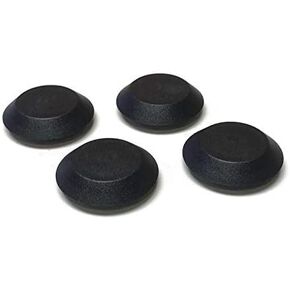 (4 Pack 9/16" Inch Black Plastic Flush Mount Hole Plug - Sheet Metal Auto Body Panel