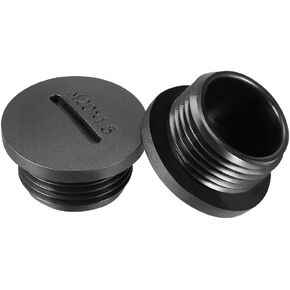 uxcell Hold Plugs,10pcs M20x1.5mm Nylon Male Threaded Cable Gland Screw End Cap Cover Black