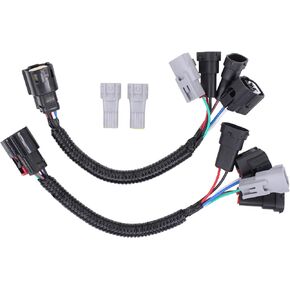 MOTOKU Left and Right Headlight Conversion Pigtail Connectors Wiring Harness Plug and Play Adapters for Toyota Tacoma 2016 2017 2018 2019 2020 Full LED Headlights