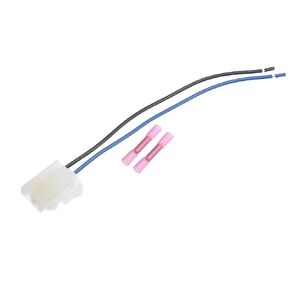 Motoforti Electric Fan Pigtail Harness, Fan Cooling Connector Pigtail Wiring, Plastic, Black, 1 Set