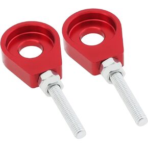 Windance 2pcs 12mm Chain Tensioner Adjusters, Rear Wheel Axle Block Chain Adjustment Tool Fit for Honda XR CRF 50 70 Bike Scooter