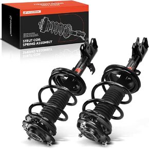 A-Premium Front Pair (2) Complete Strut & Coil Spring Assembly Compatible with Toyota Matrix Pontiac Vibe 2009-2010, Driver and Passenger Side