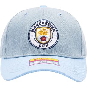 Manchester City 'Nirvana' Adjustable Slider Buckle Hat/Cap | Lt. Blue/Denim