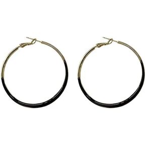 Round Hoop Earrings Multicolor Enamel Large Round Hoop Earrings for Women Girls Exaggerated Trendy Jewelry
