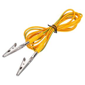 MECCANIXITY ESD Grounding Cable Cord with Alligator Clip 1.8m/71" Long Yellow Anti-Static Ground Wire Cable Clip for Eliminate Conductor Electrostatic