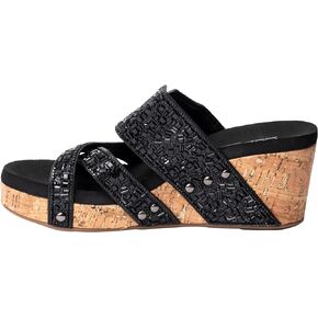 Corkys Footwear Sparkler Women's 2.5 inch Rhinestone Wedge