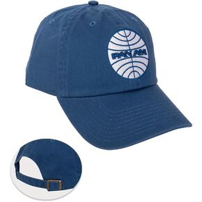 Desert Cactus Pan Am Airline Airways Baseball Hat Brimmed Embroirderd Cap Adjustable Cloth Strap Adult (Style A) Blue
