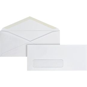 Office Depot® Brand Window Envelopes, Window On Bottom Left, 9, 3 7/8" x 8 7/8", White, Box Of 500