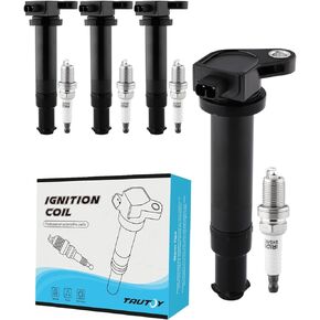 UF499 Ignition Coil Pack Spark Plug 4PCS For Dodge Attitude 1.4L 1.6L L4 2006-2010,For Hyundai Accent 1.6L 2006-2011,For Kia Rio Rio5 1.6L 2006-2011, IC579 C1543