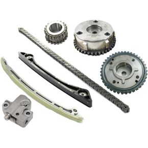 Engine Timing Chain Kit with 2 VVT Gears & Oil Pump Chain Compatible with 2015-2017 Discovery Sport 2.0L, for 2012-2017 Evoque Freelander 2.0L, Replace CJ5E6C525AD CJ5E6C524AD