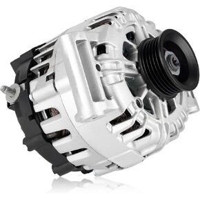 11459 Car Alternator 12V 120 Amp, 5-Groove Pulley Fit for Chevrolet Chevy Equinox 2010-2017, for GMC Terrain 2010-2017, for Buick Regal 2015-2017 L4 2.4L Automotive Replacement Alternators