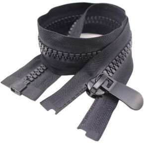 YaHoGa #15 26" Huge Separating Plastic Zippers for Sewing, Parka, Winter Coat Heavy Duty Zippers Bulk (O/E)
