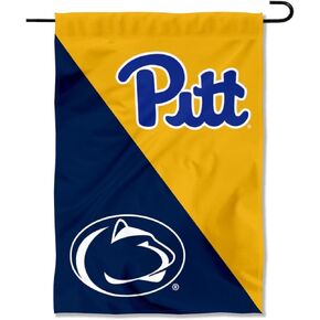 Pitt Panthers vs Penn State House Divided Garden Flag Banner