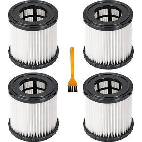 4 عبوات من الفلتر البديل للمكنسة الكهربائية Ryobi 18V ONE+ 3 Gal الرطبة والجافة، تناسب P3240 PCL733 PCL734، مقارنة بالجزء # A32VC05، A32RF08 in Kuwait