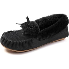 RockDove Women's Naomi Faux Fur Moccasin Slipper