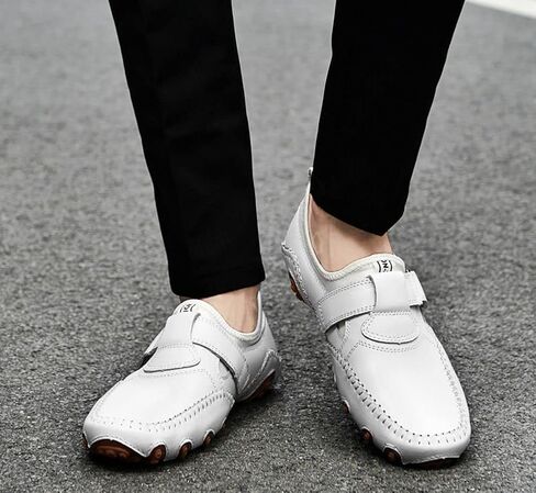 أحذية Mitvr الرجالية الكاجوال من الجلد بدون كعب أحذية Penny Loafers بدون كعب أحذية القارب in Saudi Arabia