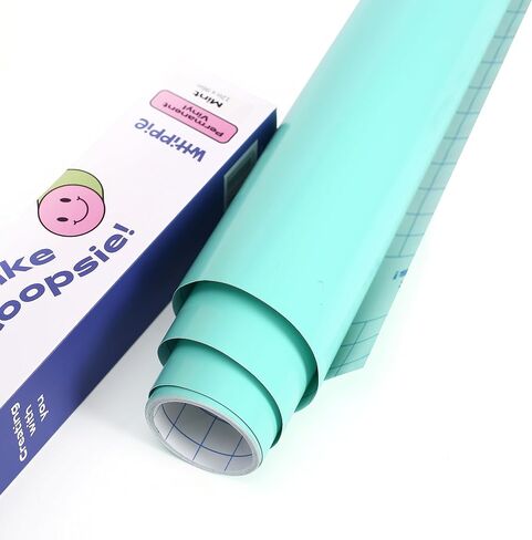 WHIPPIE Permanent Vinyl - 12" x 8 FT, Pastel Vinyl for Cricut, Adhesive Vinyl Roll for All Cutting Machine, Create Signs, Labels, Home Decal, Craft & Personalize DIY Project, Vanilla Ice in Saudi Arabia