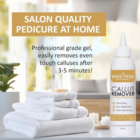 Professional Callus Remover Gel. Extra Strength Formula Removes Tough Callus Instantly. Repairs Dry & Cracked Heels. Unscented - 7 Fl Oz in Saudi Arabia