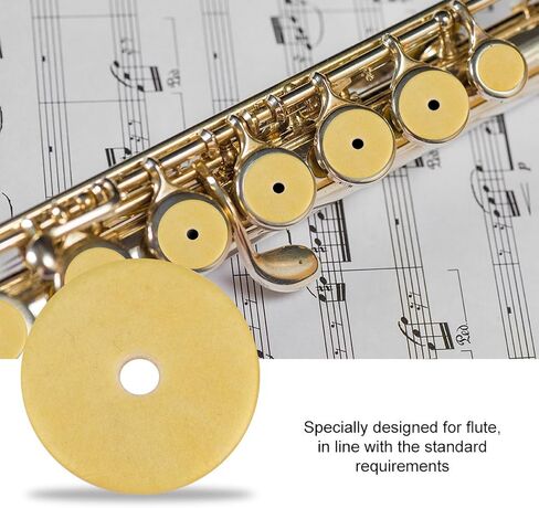 16 Pcs Felt Material Flute Pads Set Open Hole Pads for Flute Great Replacement Part for Flute in Saudi Arabia