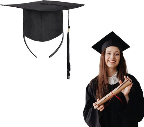 Graduation Cap Headband to Secure Hat and Hairstyle Grad Cap Insert for Curly Blonde All Hair Types in Saudi Arabia