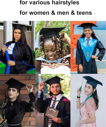Graduation Cap Headband to Secure Hat and Hairstyle Grad Cap Insert for Curly Blonde All Hair Types in Saudi Arabia
