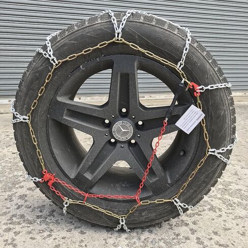 TireChain.com 245/60R18, 245/60 18 TUV مجموعة سلاسل الإطارات الماسية مكونة من قطعتين in Saudi Arabia