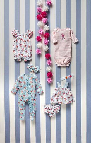 Mud Pie baby-girls Baby Girls' Flamingo Pinafore and Bloomer SetMud Pie Baby Girls' Flamingo Pinafore and Bloomer Set in Saudi Arabia