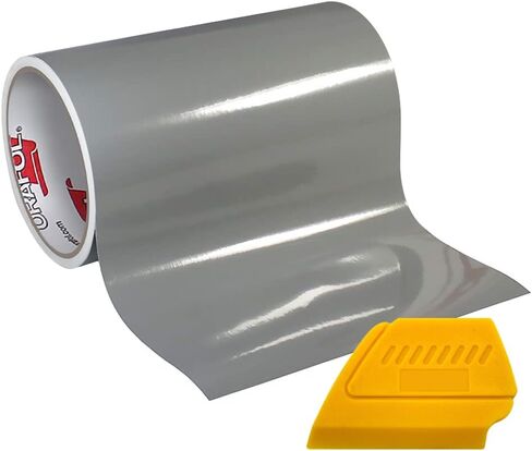ORACAL 651 Gloss Adhesive Craft Vinyl 12" x 6.5ft Large Roll Including Detailer Squeegee (Gold) in Saudi Arabia