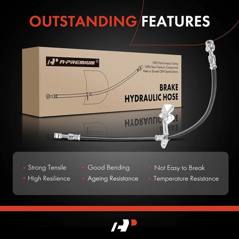خرطوم هيدروليكي لفرامل الراكب الأمامي A-Premium متوافق مع موديلات مختارة من Kia - Sorento 2014-2015 - استبدال # 587322P100 in Kuwait