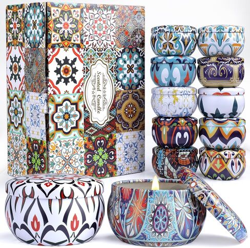 Scented Candles Gifts for Women, 12 Pack Candles for Home Scented, Soy Scented Candles for Home, Aromatherapy Candle Gifts Set for Christmas Day, Birthday, Mothers Day, Valentine's Day in Saudi Arabia