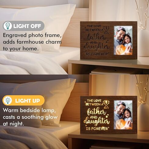 Memorial Gifts Glowing Picture Frame Sympathy Gifts for Loss of Loved One Mom Dad Son Husband Friend, Unique Bereavement Condolence Gifts Ideas Grief In Memory of Loved One Remembrance Gifts-4x6 Photo in Kuwait