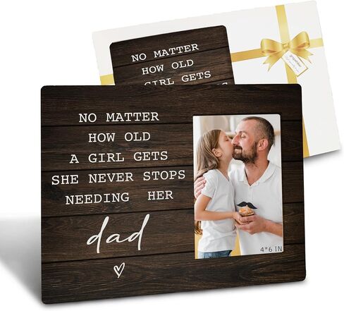 Dad Gifts from Daughter,Dad Picture Frame from Daughter,Dad and Daughter Picture Frame,Dad 4x6 Picture Frame,Gifts for Dad from Daughter,Dad Gifts,Dad Picture Frames in Saudi Arabia