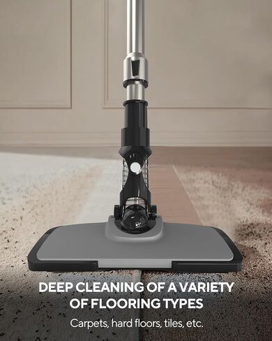 Cordless Vacuum Cleaner - Lightweight Vacuum Cleaners for Home, High Power Handheld Portable Vacuum for Car, Wireless Stick Vacuum Cleaners for Pet Hair Carpet and Floor Vacuum Cleaner, Gray in Saudi Arabia