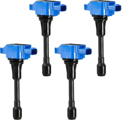 Ignition Coil Pack 4pcs for Infiniti FX50 M56 Q70 Q70L QX60 QX70, Nissan March Altima Cube NP300 Frontier NV200 Rogue Select Sentra Tiida Urvan Versa, 1788369 C1696 22448ED000 UF549 22448-JA00A in Saudi Arabia