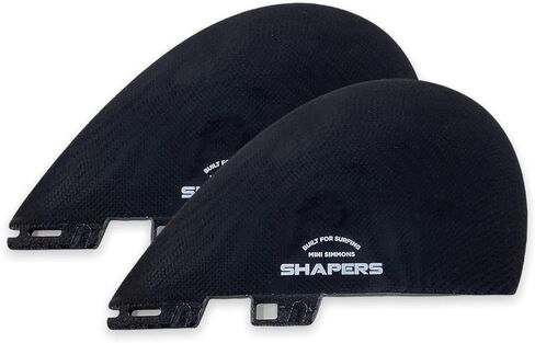 Shapers Surfboard Fins | Mini Simmons Twin | Compatible with FCS II Systems in Saudi Arabia
