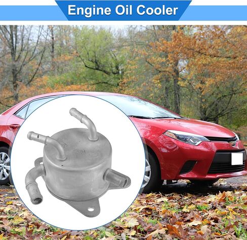 Engine Oil Cooler Compatible for Toyota Camry 2012-2016, Durable Aluminum Alloy Silver Tone Transmission Oil Cooler in Saudi Arabia