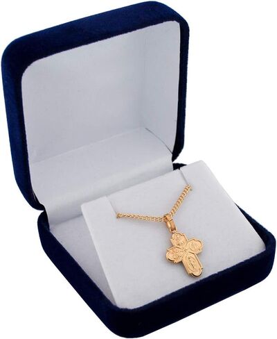 Four Way Cross Pendant on Chain | Choose Frome Three Styles | Great Gift for First Communion and Confirmation | Catholic and Christian Devotional Jewelry (Small Gold-Tone) in Saudi Arabia