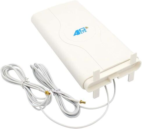 هوائي KuWFi 4G LTE خارجي TS9، هوائي 4G LTE MIMO 700-2600Mhz مع هوائي لوحة معزز موصل ذكر 2- TS9 مع كابل 2 متر 88dBi in Kuwait