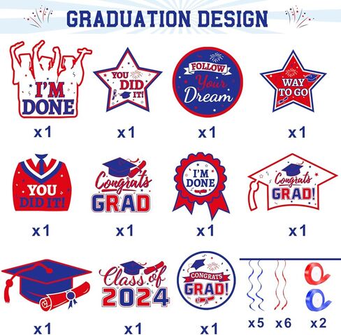 Graduation Decorations Class of 2024 - Black and Gold Graduation Decorations Set Congrats Grad Banner & Backdrop, Hanging Swirl, Balloons, Honeycomb Centerpieces for Congrats Grad Party Decorations in Kuwait