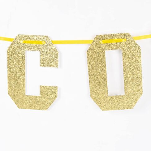 Gold Congratulats Class of 2024 Graduation Theme Party Decoration Banner, Congrats Grad Banner, Black Glitter Graduation Banner, 2024 Black Congratulations Grad Party Decorations in Saudi Arabia