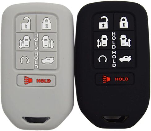Silicone Remote Smart Key Fob Cover Protector Case for Honda Odyssey elite Ex 7 buttons 2025 2024 2023 2022 2021 2020 2019 2018 in Kuwait