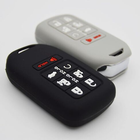 Silicone Remote Smart Key Fob Cover Protector Case for Honda Odyssey elite Ex 7 buttons 2025 2024 2023 2022 2021 2020 2019 2018 in Kuwait