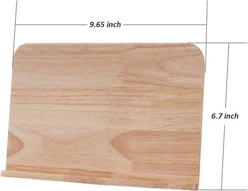 Adjustable Wood ipad Stand for Desk, Foldable Multi-Angle Tablet Holder Stand Compatible with ipad pro 12.9,Mini, Air, Kindle, Tab,E-Reader 6-13" Tablet and Phone (Rubberwood) in Saudi Arabia