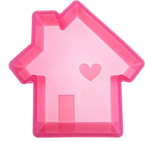 (300 Design Optional) MUBYOK M400 Love House Silicone Freshie Mold for Baking Aroma Beads Car Freshie Supplies in Kuwait