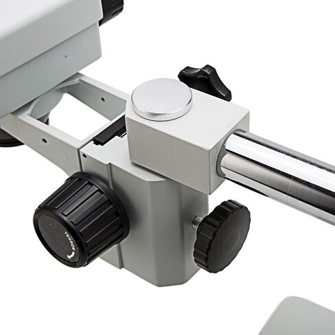 Swift S7 3.5X-90X Professional Simul-Focal Trinocular Stereo Zoom Microscope with WH10x Eyepieces, 0.7X-4.5X Objective,144 LED Ring Light, Double Arm Boom Stand, Includes 0.5X and 2.0X Barlow Lens in Saudi Arabia