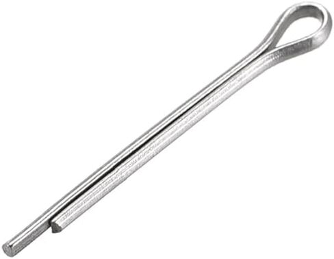 uxcell Split Cotter Pin - 2mm x 30mm 304 Stainless Steel 2-Prongs Silver Tone Fastener Clip Key 30Pcs in Saudi Arabia