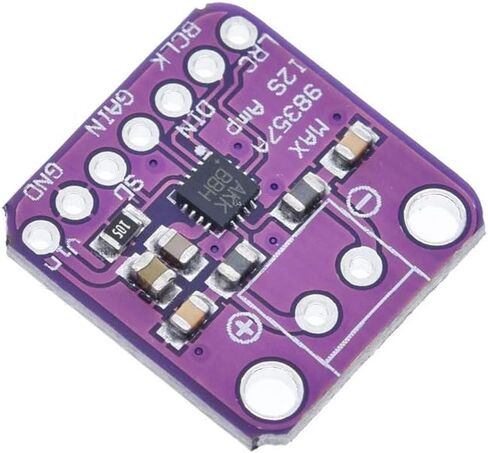 2PCS MAX98357 Audio Power Amplifier Module I2S Class D Filterless Audio Amplifiers Board for Arduino, Raspberry Pi, Esp32 with Dupont Cable in Saudi Arabia