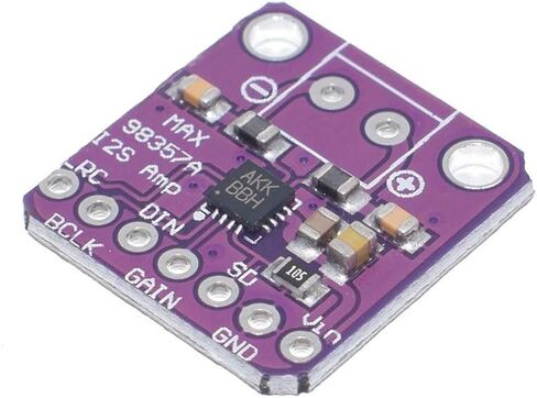 2PCS MAX98357 Audio Power Amplifier Module I2S Class D Filterless Audio Amplifiers Board for Arduino, Raspberry Pi, Esp32 with Dupont Cable in Saudi Arabia