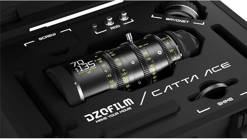 DZOFILM Catta Ace 70-135mm T2.9 عدسة سينمائية لحامل PL وCanon EF، أسود in Kuwait