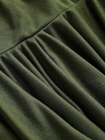 تنورة نسائية قصيرة من WDIRARA بخصر مطاطي ورباط مكشكش وحاشية غير متماثلة in Kuwait